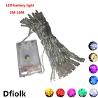 Гирлянда на батарейках АА, 3 шт., 2 м, 3 м, 4 м, 5 м, 10 м