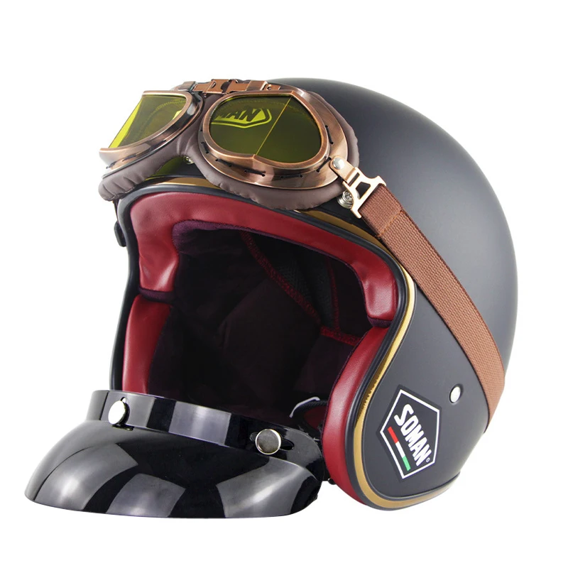 Скутер Racer ботинки в байкерском и винтажном стиле шлем Casco мото ретро мотоцикл