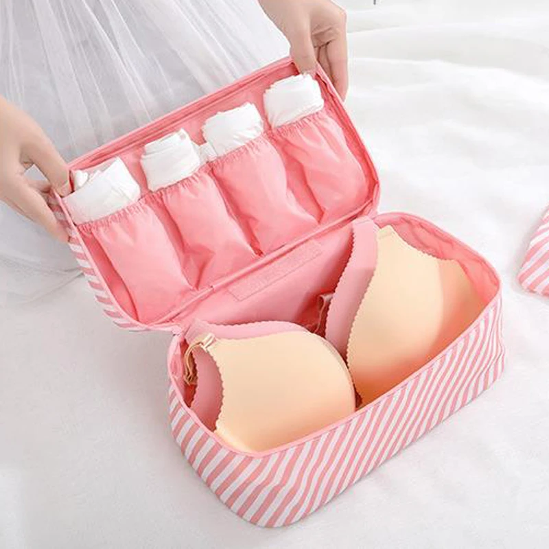 Портативная дорожная сумка-Органайзер чехол для нижнего белья и бюстгальтера