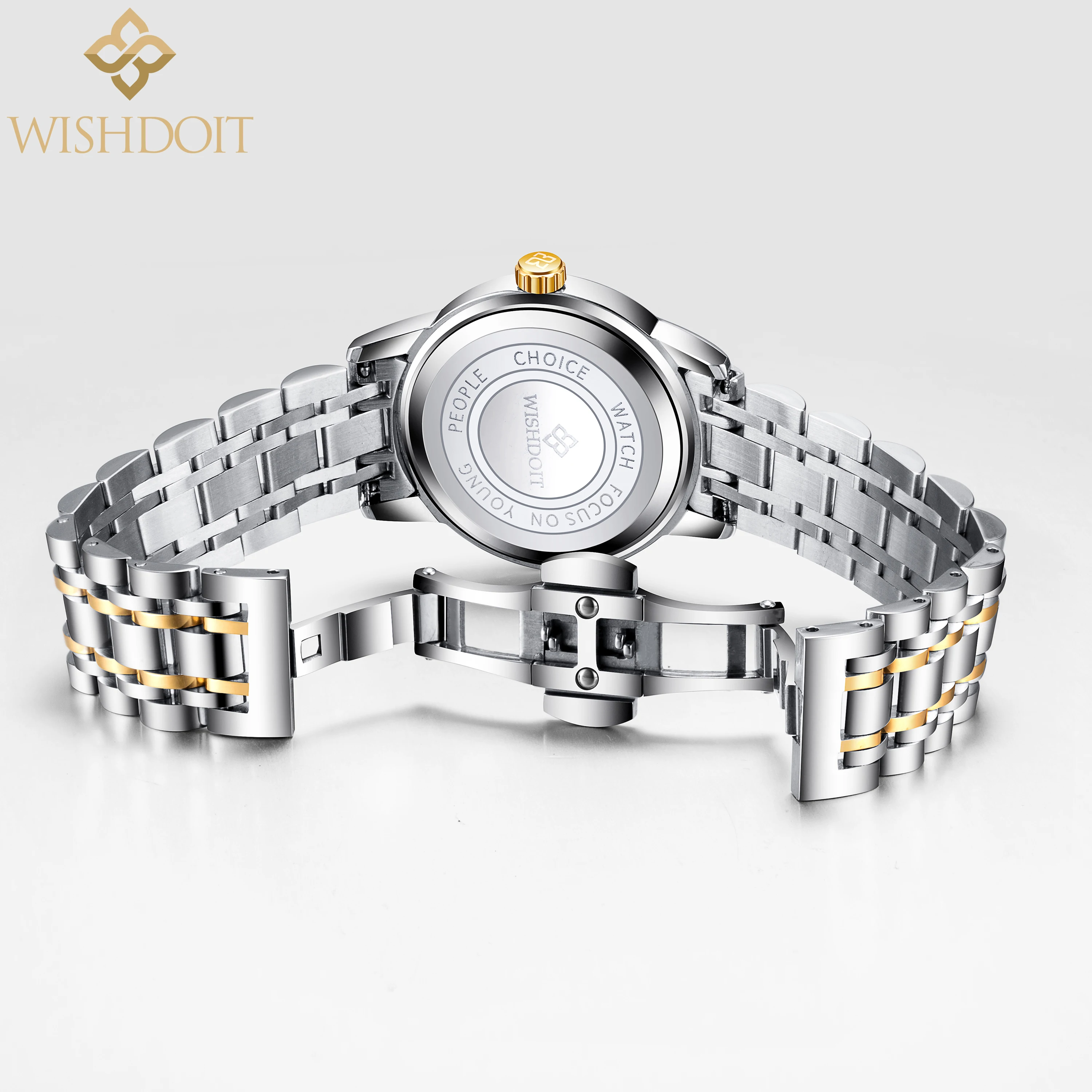 

WISHDOIT Women Watch TOP Brand Waterproof Luminous Calendar Classic Quartz Clock Leather and Alloy Elegant Ladies Watch