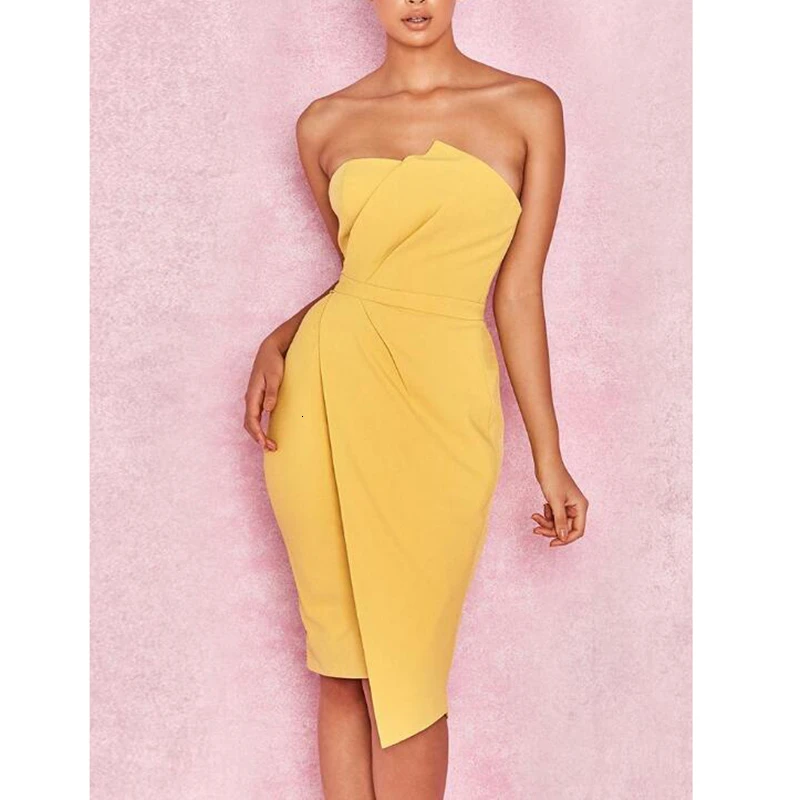 Женское асимметричное платье с открытыми плечами летнее облегающее 2019|Женские