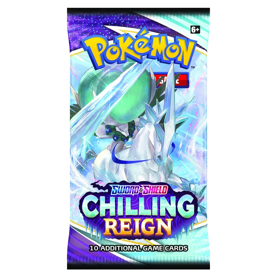 Juego de cartas de Pokemon, espada y escudo, versi&oacute;n en ingl&eacute;s, escalofriante, regalo para ni&ntilde;os, novedad de 2021-4