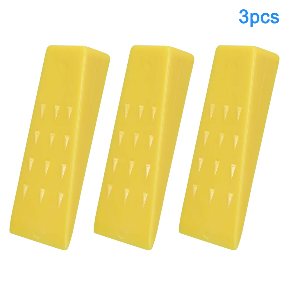 3Pcs Tree Felling 5 inch yellow Plastic Wedges for Logging Falling Cutting Cleaving Chainsaw Bump Embossing Tool | Дом и сад