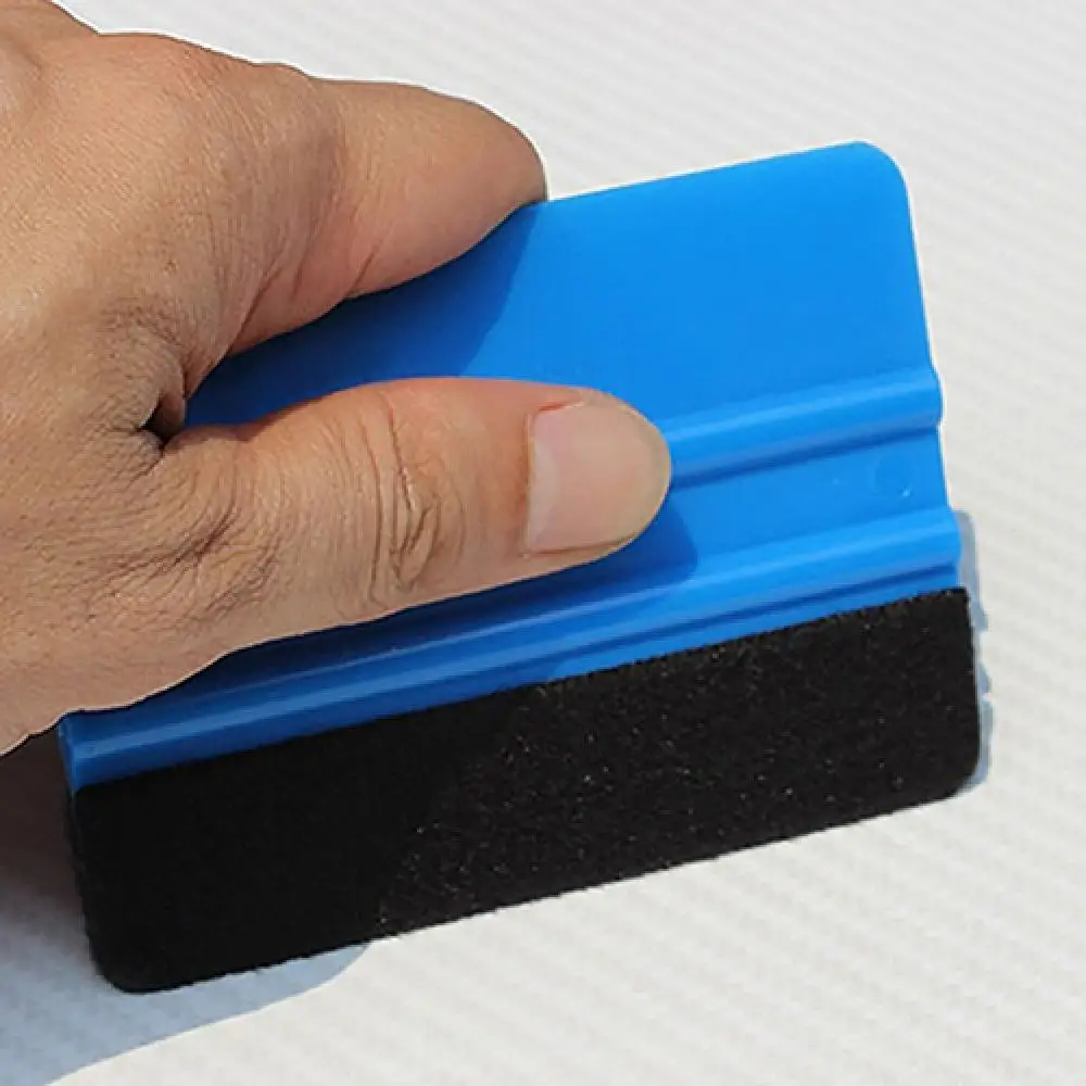 

Plastic Car Squeegee Decal Wrap Applicator Soft Felt Edge Scraper Paster Tool Cloths & Brushes