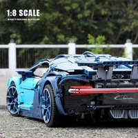 moc blue super sport car compatible 42083 building blocks bricks educational toys birthday gifts