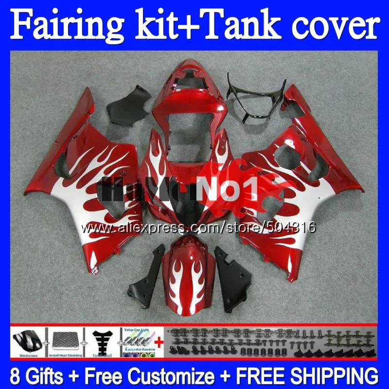 

+ Майка для гскс R1000 GSXR-1000 GSX-R1000 GSXR1000 K2 67MC. 188 K3 GSXR 1000CC 1000 CC 03 04 2003 2004 Красный & Обтекатели с пламенем