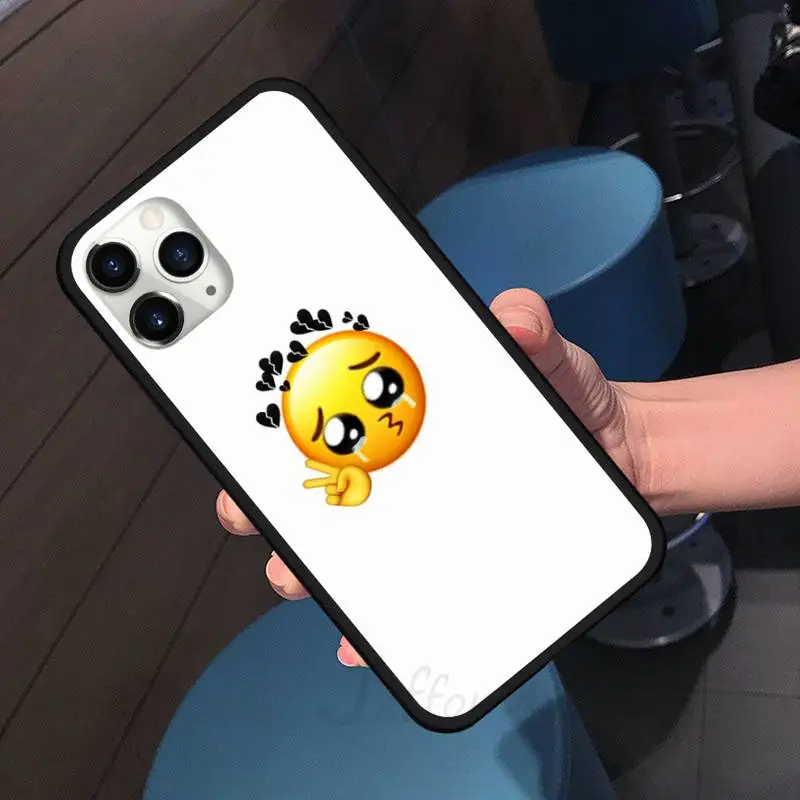 

LOVE happy CUTE art funny Emoticons Phone Case For iphone 7 8 12 11 XR XS pro Max Mini plus Soft silicone cover shell funda
