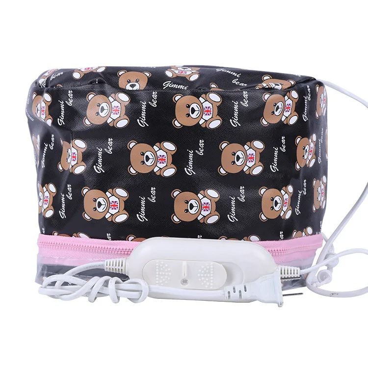 

Bear leather electric heating cap self-service heating cap hair mask baked oil cap hair mask special heating cap wholesale