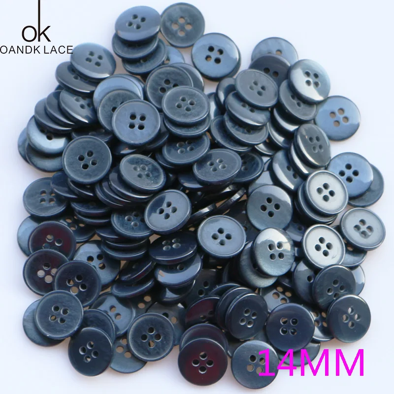 

50PCS 4 Hole Plastic Resin Round Buttons Black White Button Fit Sewing Scrapbooking DIY