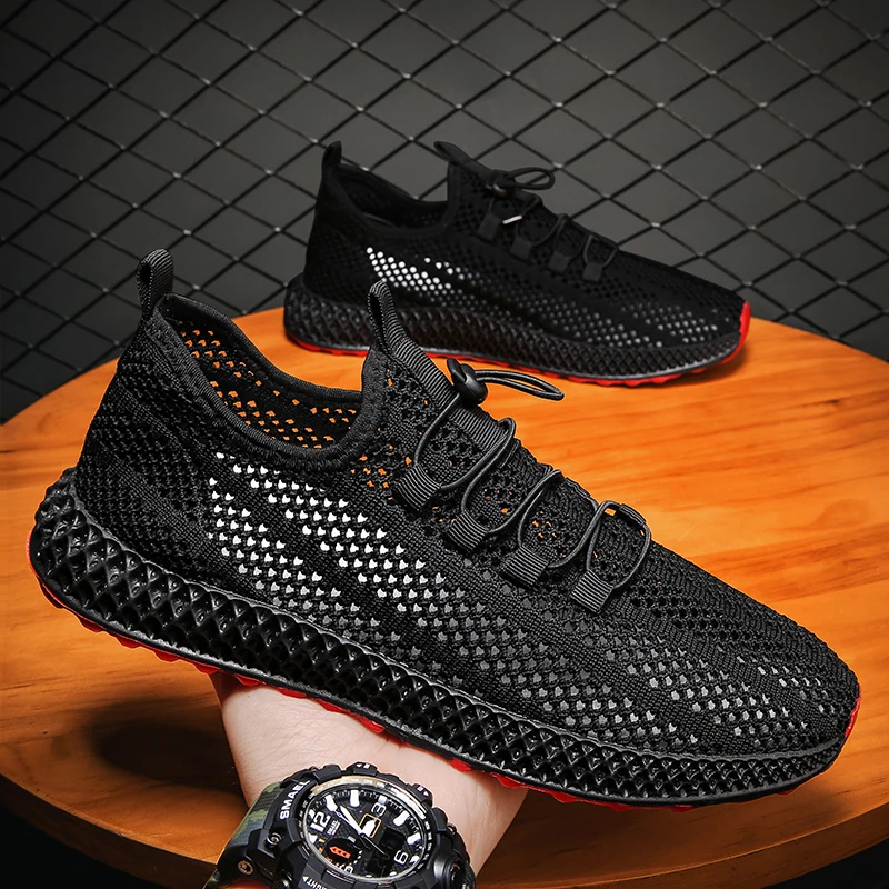 2021 Light Sneakers Tennis Sport Masculino Zapatillas Hombre Large size 44 Men Shoes Lace-up Comfortable Breathable Walking Shoe