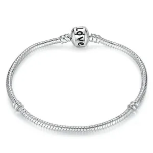 Bracelet Fashion jewelry Silver plated Bracelet, Bangle for women,Charm Beads Fits Bracelet men bracelet