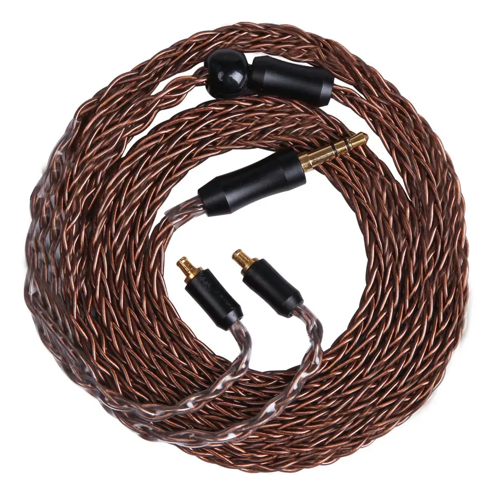 FDBRO MMCX 2pin 8-Cores Balanced Upgrade Earphone Cable 2.5/3.5/4.4mm Headphone Silver Plated Wire SE215 SE315 SE425 SE535 SE846 |