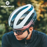 rockbros bicycle helmet integrally molded shockproof adjustable ultralight breathable men women cycling helmet bike equipment