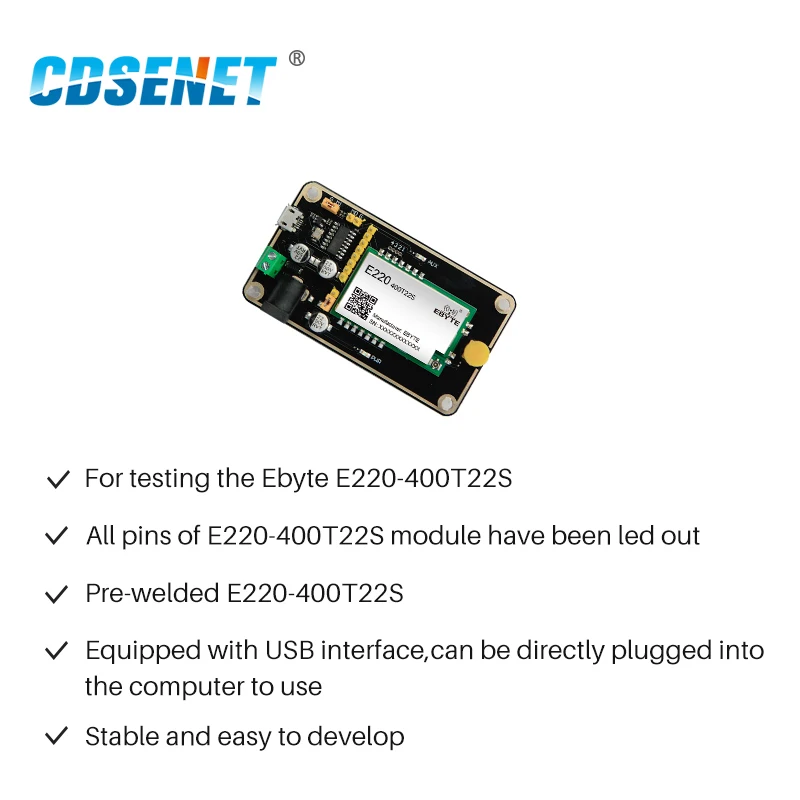 E220-400TBL-01 Test Board Kit for Wireless Serial Port Module E220-400T22S CDSENET USB Development Board RF Module