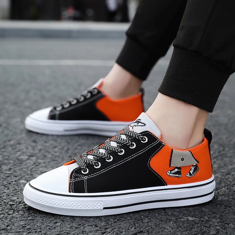 UPUPER/2020 Повседневная мужская парусиновая обувь Классическая для студентов с