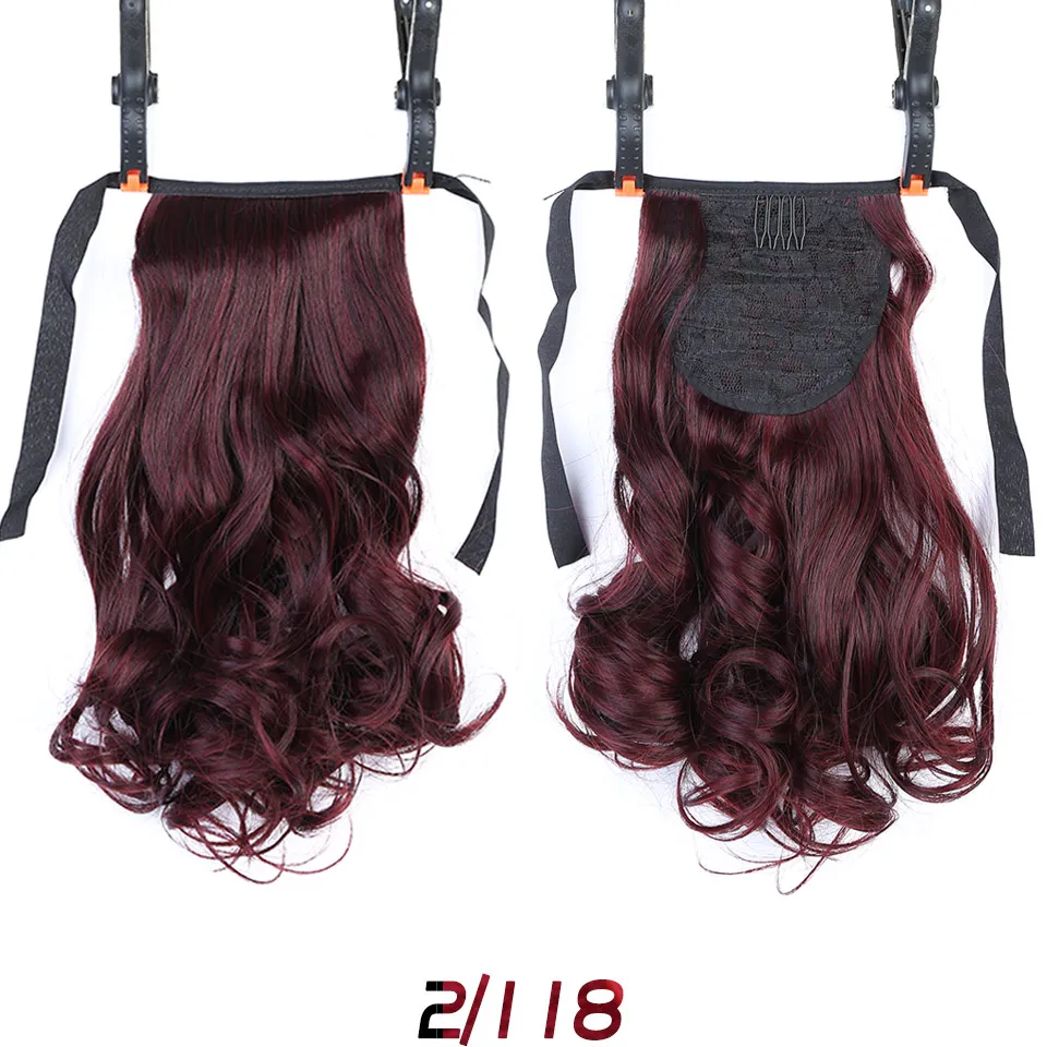 Волосы WTB с коротким зажимом на кулиске волнистые кусочки конского хвоста