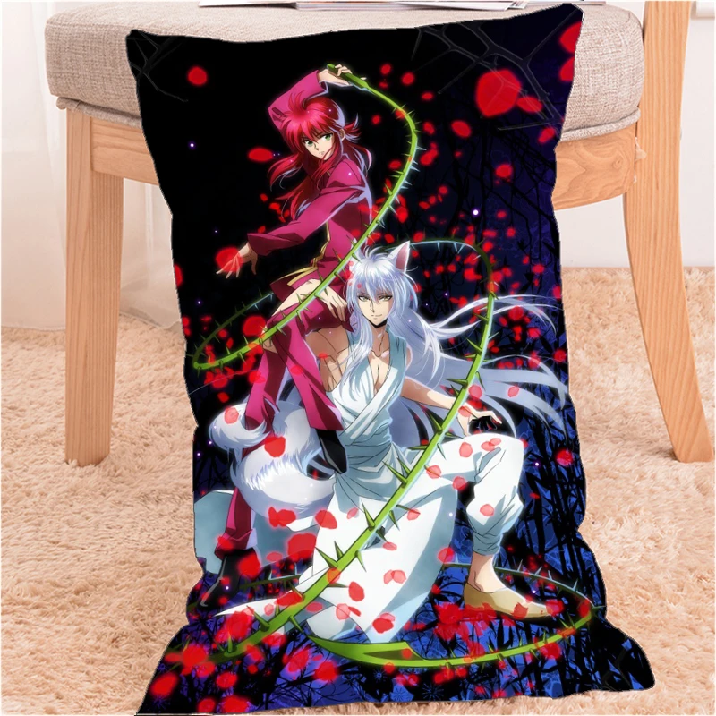 

Аниме Подушка «Dakimakura» чехол-Ю Hakusho Курама Urameshi Юске Крышка 60x40 см украшения дома подушка чехол с принтом