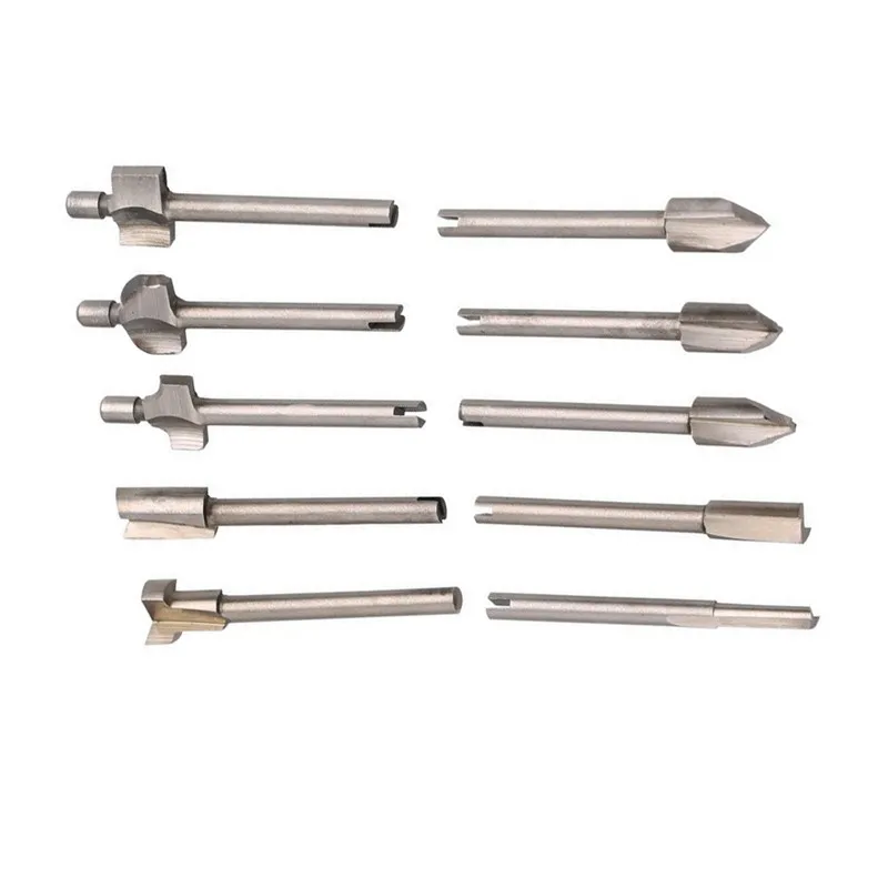 Фрезы по дереву фасонные фрезы HSS дюйма 10 шт. подходит для набора вращающихся