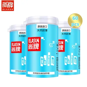 Быстро распродано, ELASUN, очень яркий для мужчин, гладкий, тонкий, безопасный ультратонкий латексный презерватив, секс-игрушки, товары