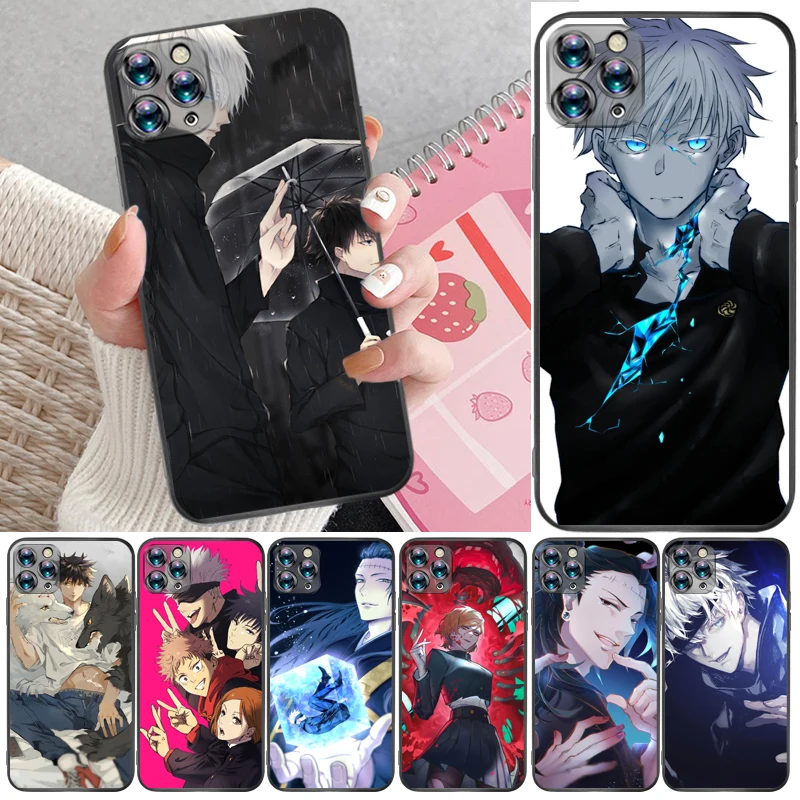 

Jujutsu Kaisen Sukuna Fushiguro Megumi Yuji Itadori Satoru Gojo Phone Case For iPhone 11 Pro Max Funda Coque Carcasa Back Cover