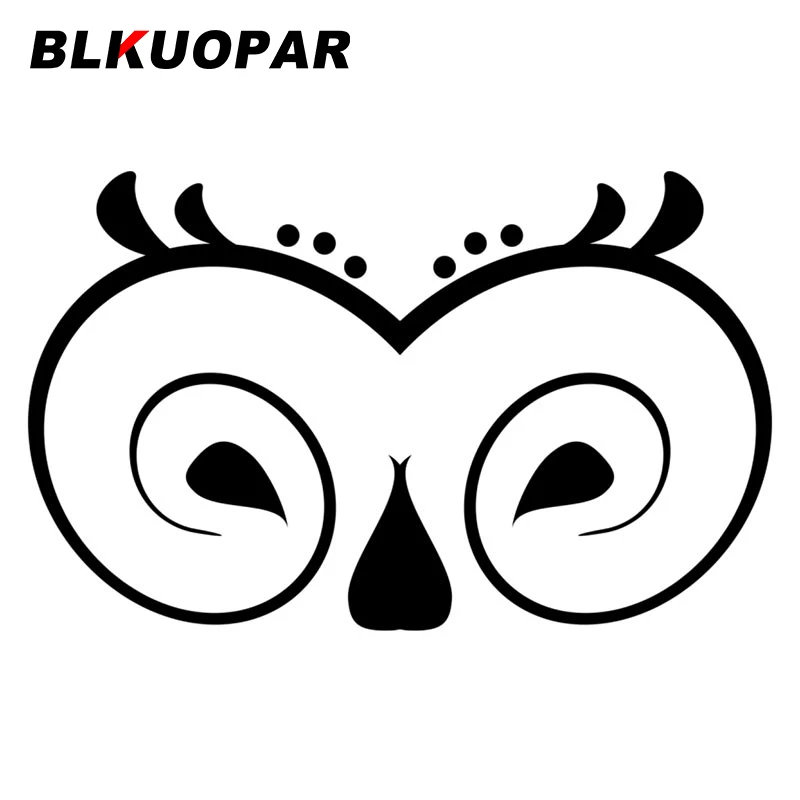 

Наклейки на автомобиль с изображением совы BLKUOPAR, водонепроницаемые наклейки, креативные наклейки с окклюзией, царапинами, доской для серфинга, Солнцезащитный виниловый материал для украшения