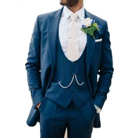 2020 groom tuxedos medium length lapel men suit for wedding elegant bestman three pieces suit wedding dressjacketpantsvest