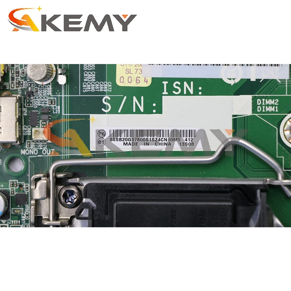 

IS8XT VER:1.1 For Lenovo M73 M73E M93 M93E Desktop Motherboard LGA1150 H81 DDR3 FRU 03T7344 03T7171 MB 100% Tested Fast Ship