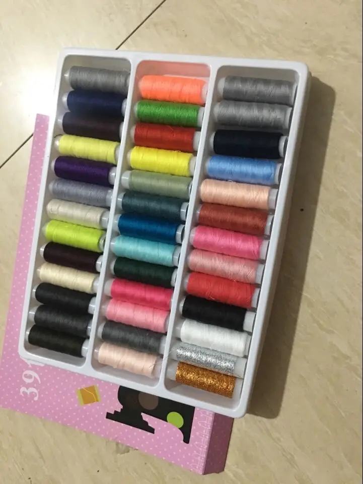 Красочные 150 ярдов швейная нить Spolyester прочное и шитье для ручных машин|Швейные