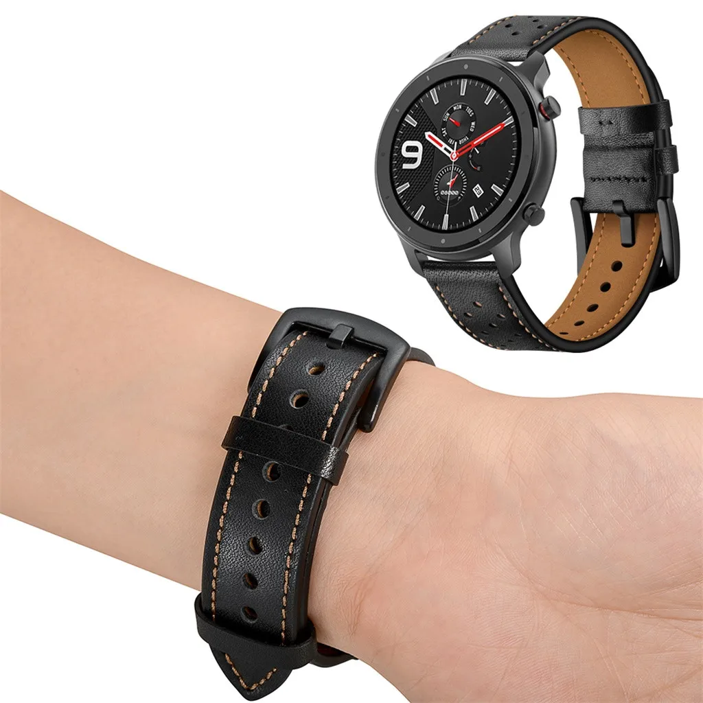 CARPRIE 2019 новые кожаные сменные часы ремешок для AMAZFIT GTR Смарт-часы 42 мм Aug14 |