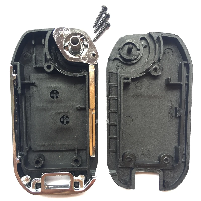 2 кнопки автомобильный флип Корпус ключа для Peugeot 307 206 207 Citroen C1 C3 сменный