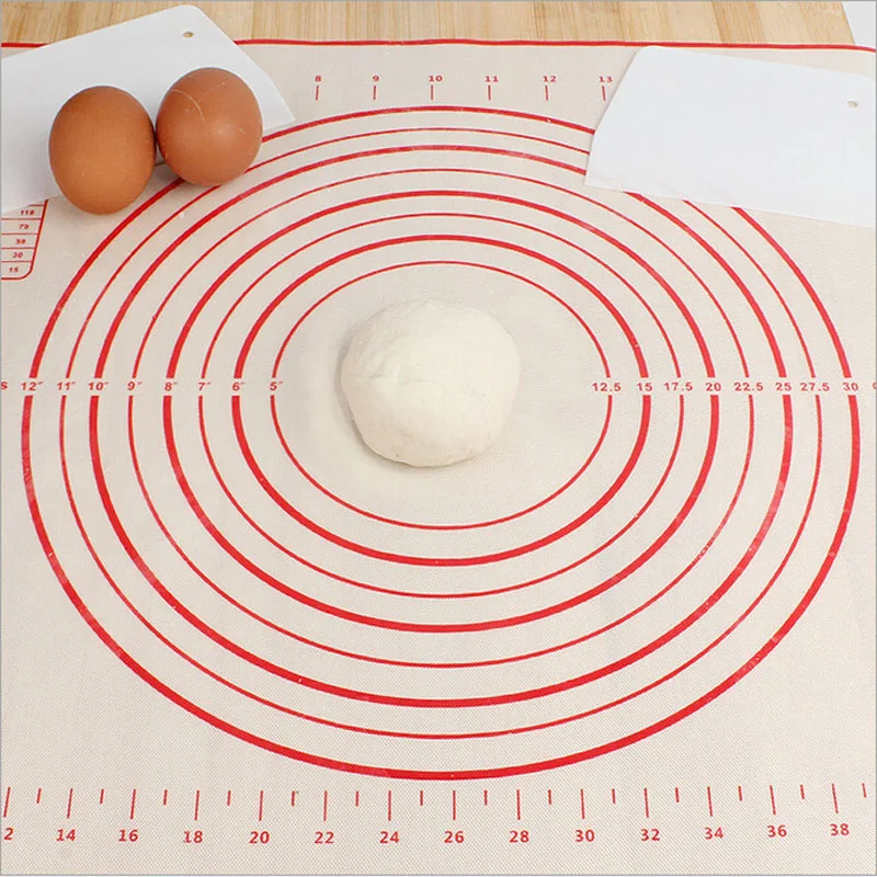 Silicone Mat Baking Sheet Roll Dough Pastry Cake Bakeware Pad Cooking Confectionery Attachments Tools for Kitchen 2Size Optional | Дом и сад