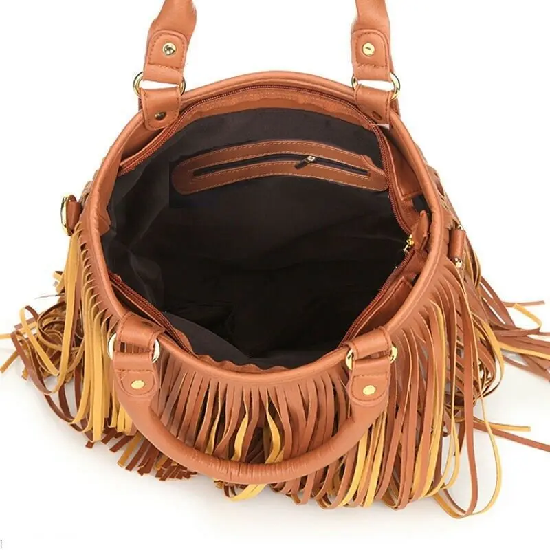 2019 HOT Fashion Women's Shoulder Bag Bohemian Fringe Woven Large Capacity Messenger handbag | Багаж и сумки