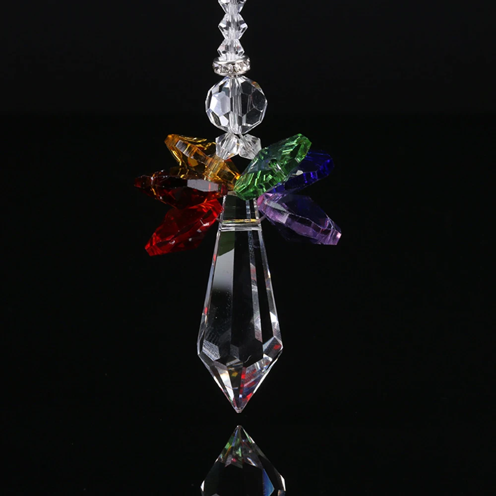 

Hanging Crystal Prism Suncatcher Car Pendant Car Rearview Mirror Home Garden Decoration Rainbow Maker K9 Crystal Ornament Gift