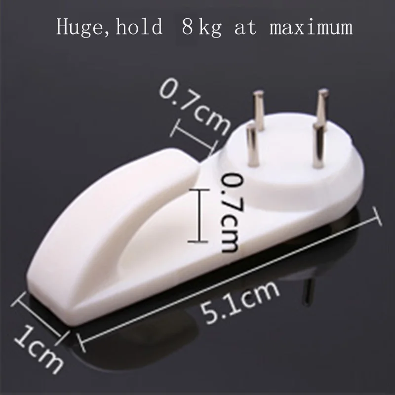 20 шт. пластиковые Невидимые настенные брелоки|Крючки и направляющие| |