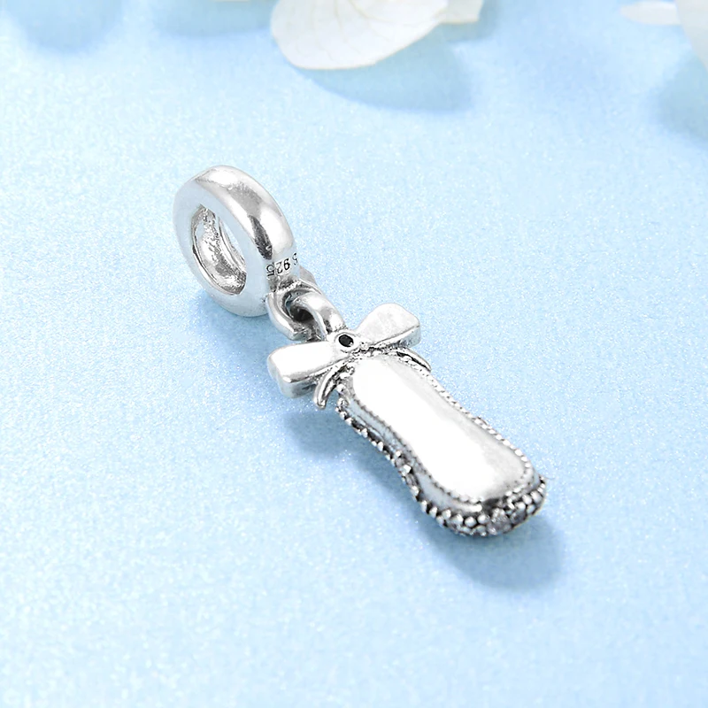 2020 любовь для танцев с бантом балетки бусины в форме двойного конуса красивые 925