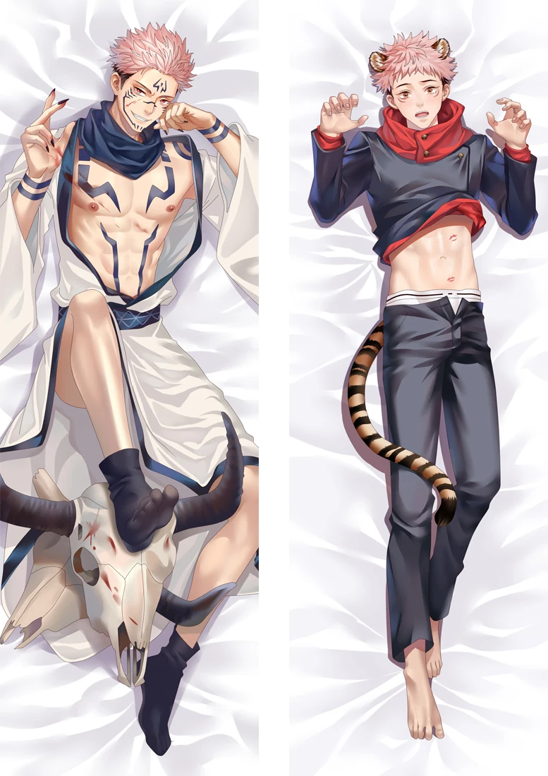 

Anime Jujutsu Kaisen Ryomen Sukuna Cosplay Hugging Body Pillow Case
