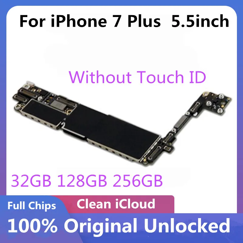 Фабрика разблокирован для iphone 7 Plus материнская плата с/без сканера отпечатков