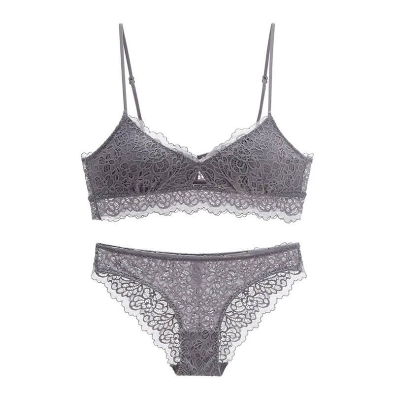 Тонкий хлопковый бюстгальтер без косточек со съемной кружевной вышивкой