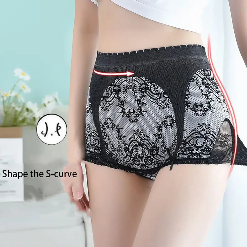 Женские трусы в стиле ретро с высокой талией и поддержкой живота |