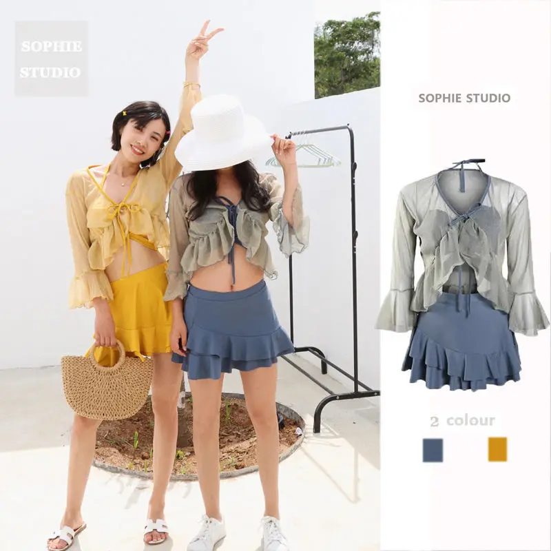 

2021 new three piece swimsuit for women