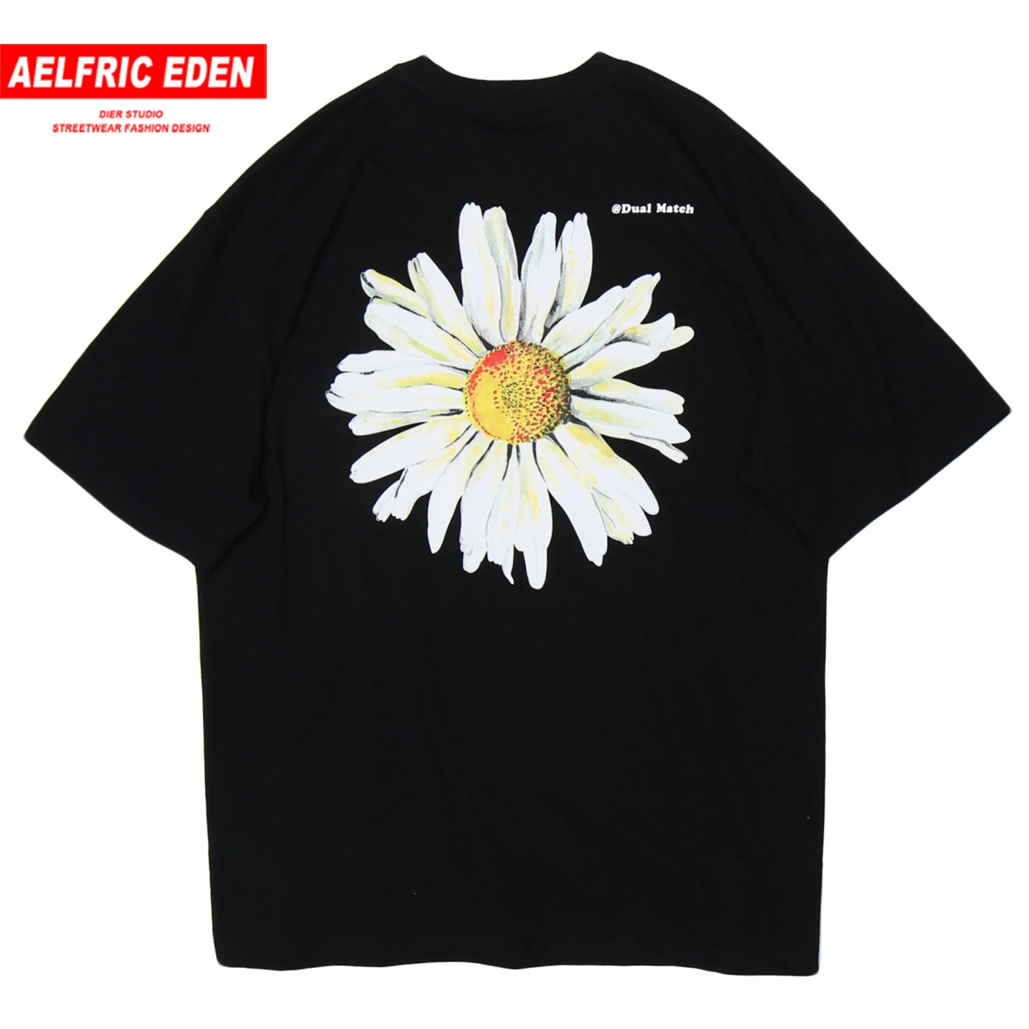 Мужская свободная футболка с коротким рукавом в стиле хип-хоп | одежда