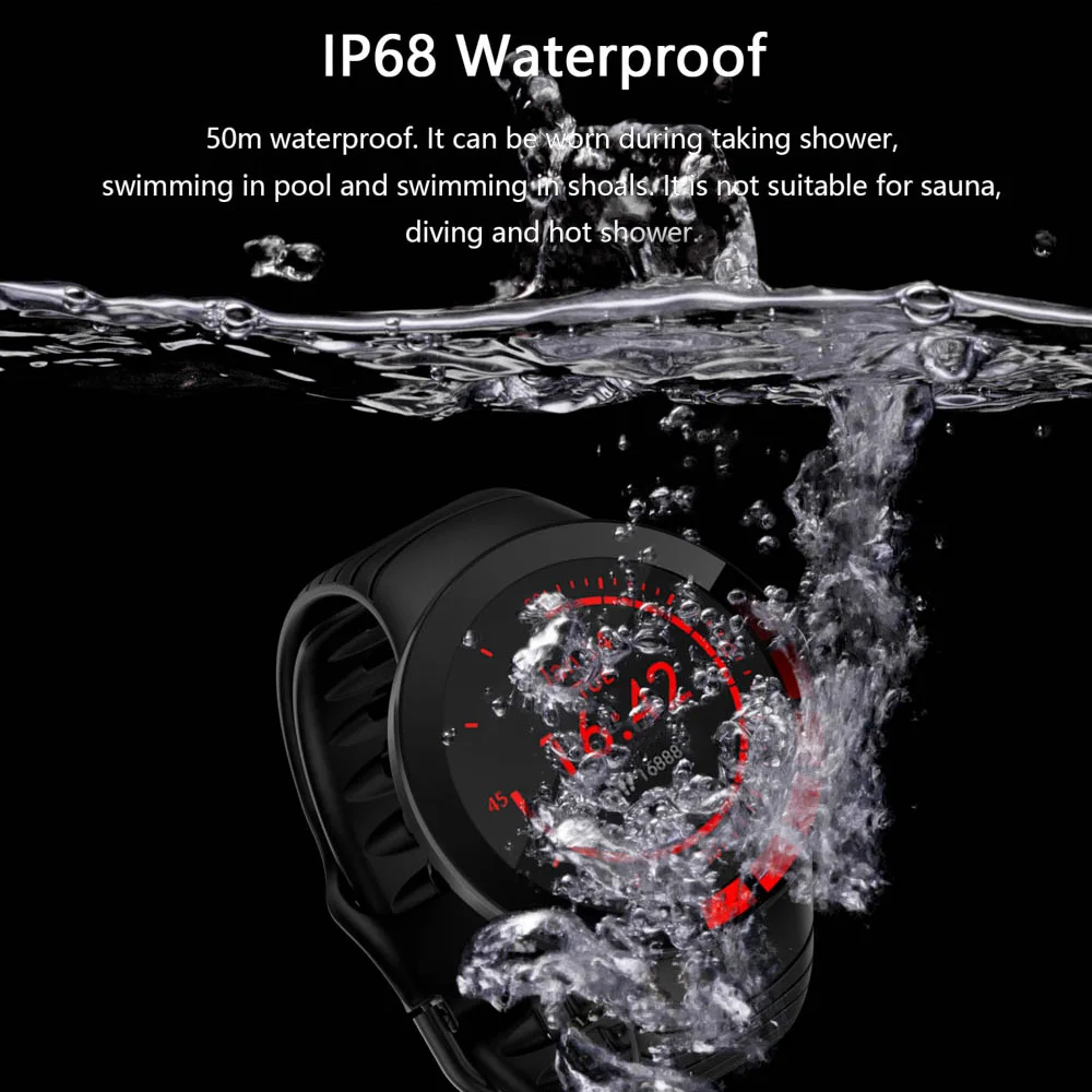 Smart Watch Men Waterproof IP68 Weather Display Smartwatch Sports Heart Rate Blood Pressure Oxygen Health Tracker | Электроника