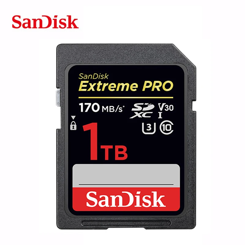 Двойной Флеш-накопитель SanDisk Extreme карты памяти PRO SD Card 1 ТБ 256 ГБ 128 Гб 64 Гб оперативной памяти, 32 Гб встроенной памяти SDHC UHS-I высокое Скорость cartao de флэш-карты памяти для Камера