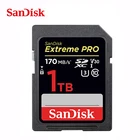 Карта памяти SanDisk Extreme PRO, высокоскоростная карта памяти SDHC UHS-I, 1 ТБ, 256 ГБ, 128 ГБ, 64 ГБ, 32 ГБ, флэш-карты памяти