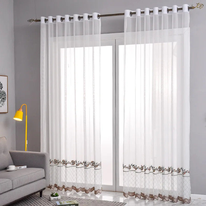 Прямые продажи окрашенные занавески из пряжи роскошные сетчатые тюли для