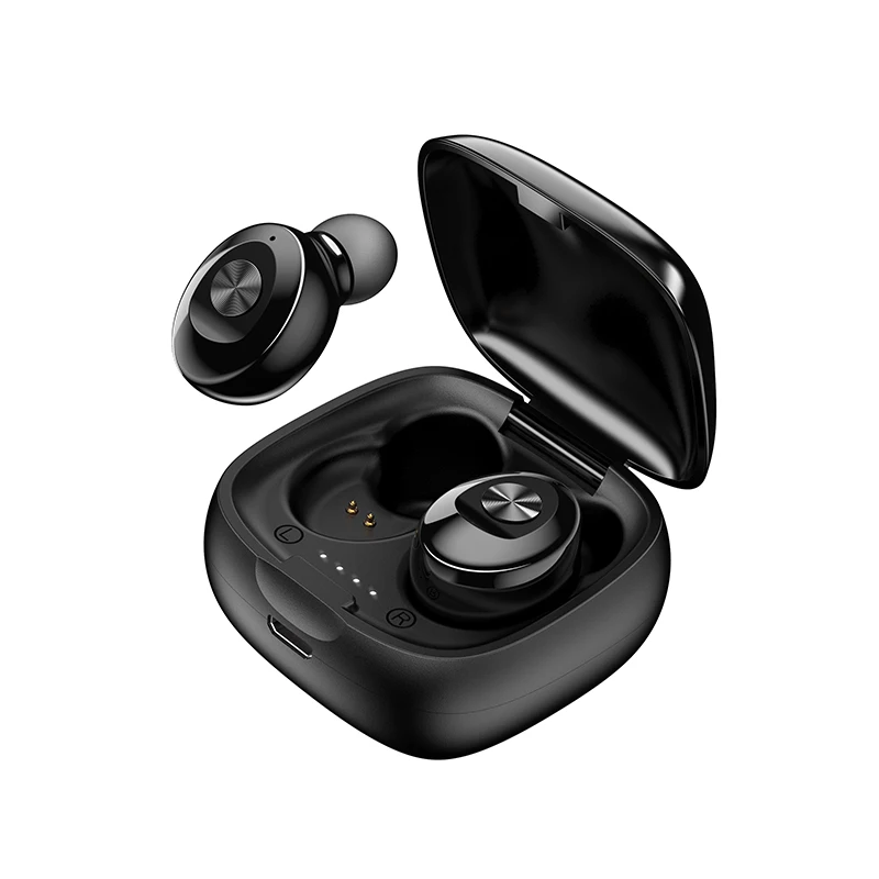 Black Новейшие TWS Bluetooth наушники 5,0 стерео беспроводные наушники HiFi Звук спортивные наушники громкой связи игровая гарнитура с микрофоном для телефона - Цвет: Black