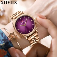 xiiviix business womens watch fashion elegant square quartz watches for women stainless steel waterproof wrist watch