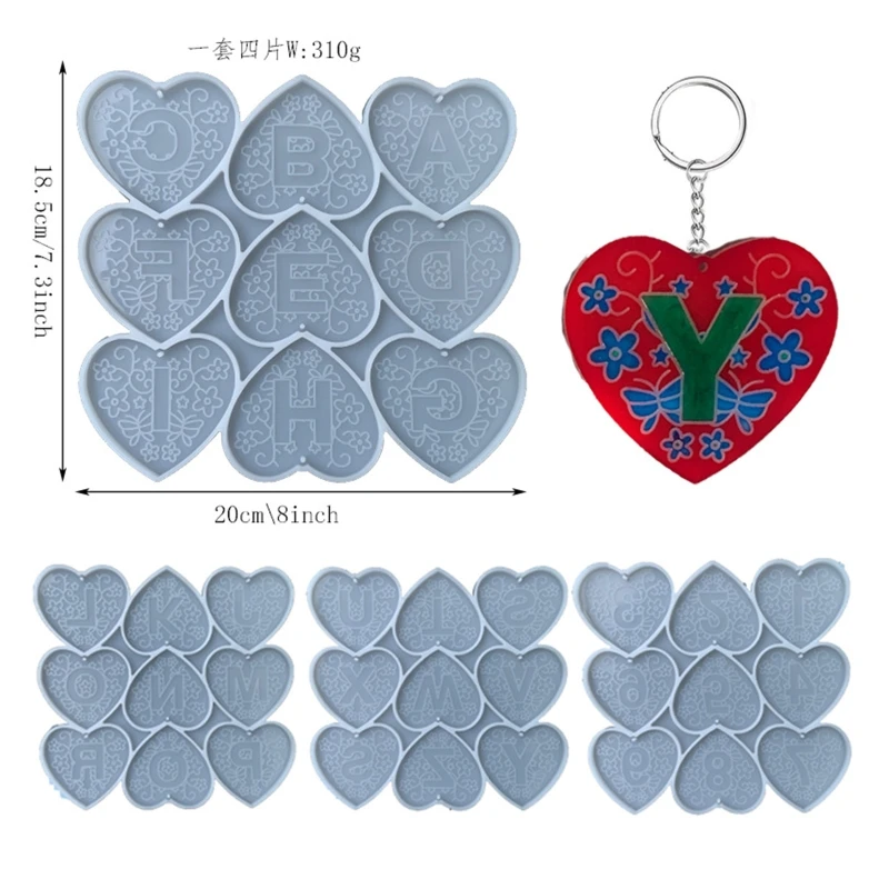 

Силиконовая форма X7YA с надписью «Love Heart»