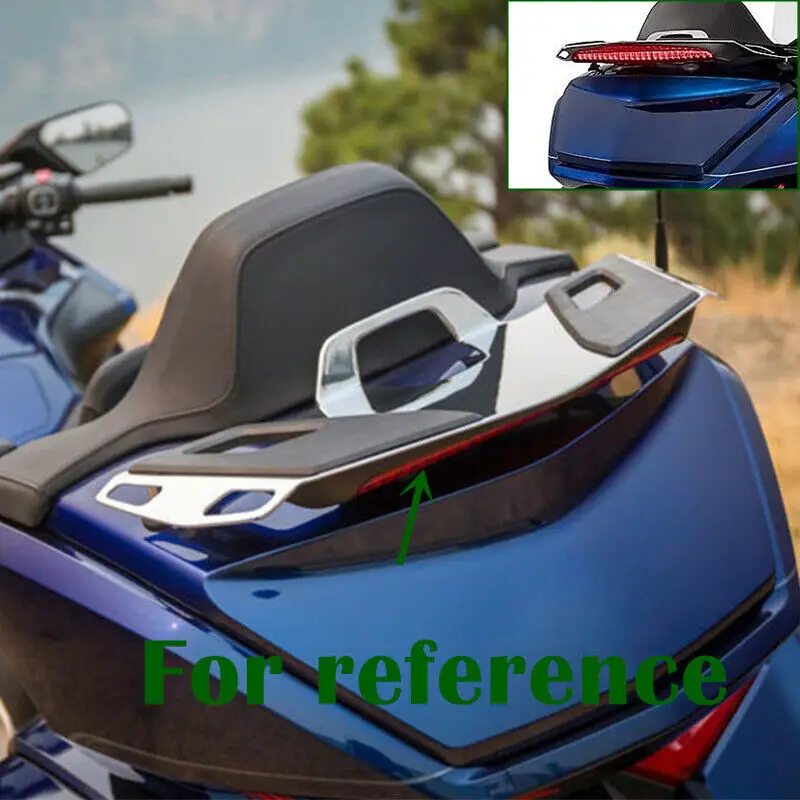 Задний спойлер для багажника мотоцикла светодиодный стоп-сигнал объектив лампы