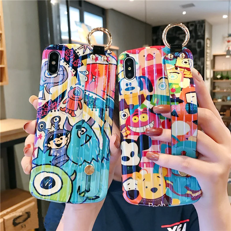 Мягкий чехол для телефона с ремешком на запястье для huawei P30, мультяшный динозавр, монстры, для huawei P20 pro mate20 pro nova 3 4 5, милый чехол